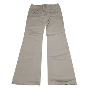 Smart Set Girls Junior Size 13 Beige Cotton Spandex Flared Leg Pants Casual